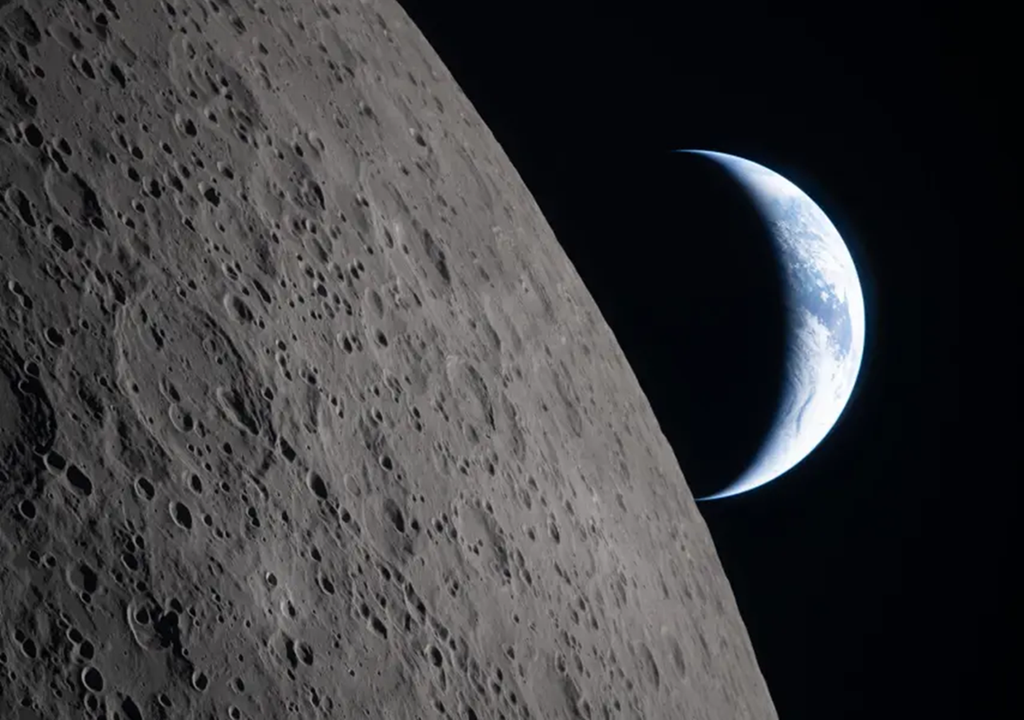 Imagen tomada desde Orion, Artemis II. Créditos: NASA