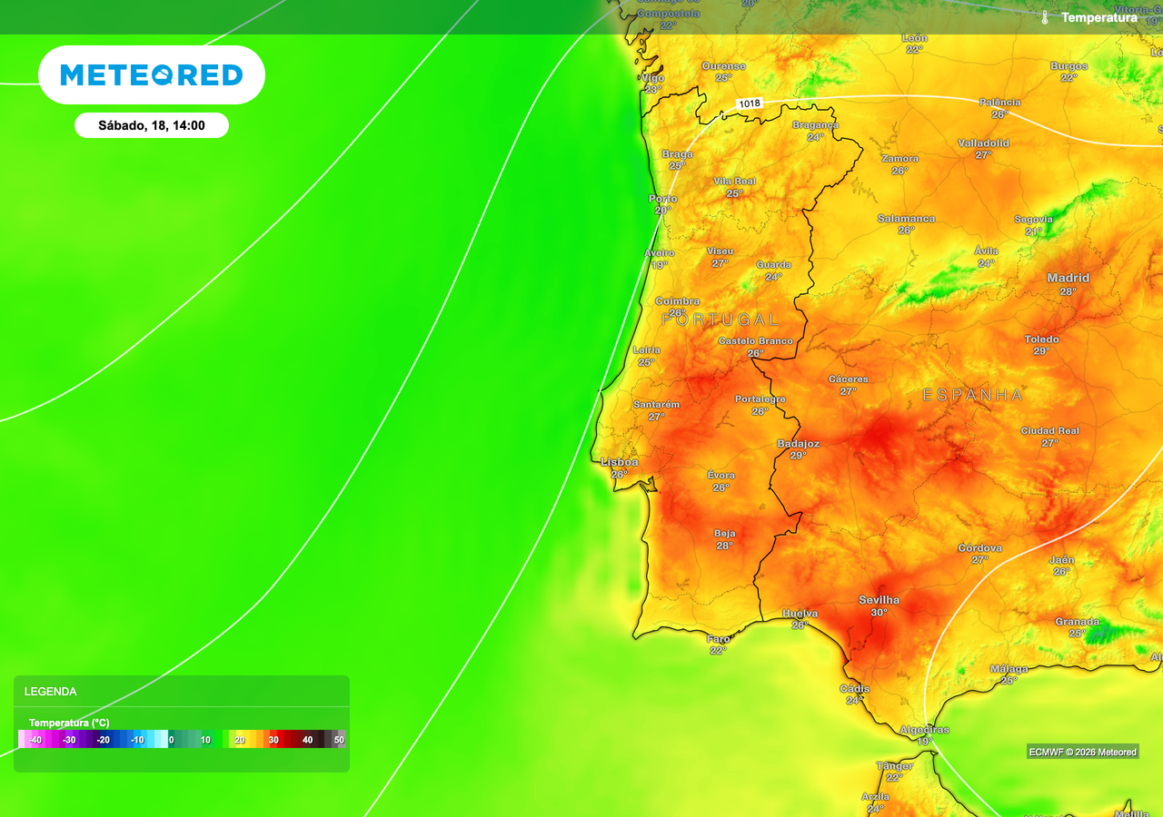 The 10 cities in mainland Portugal that will reach 28 ºC this weekend - Meteored Portugal