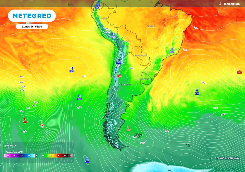 mapa de temperatura. mapa de temperatura.