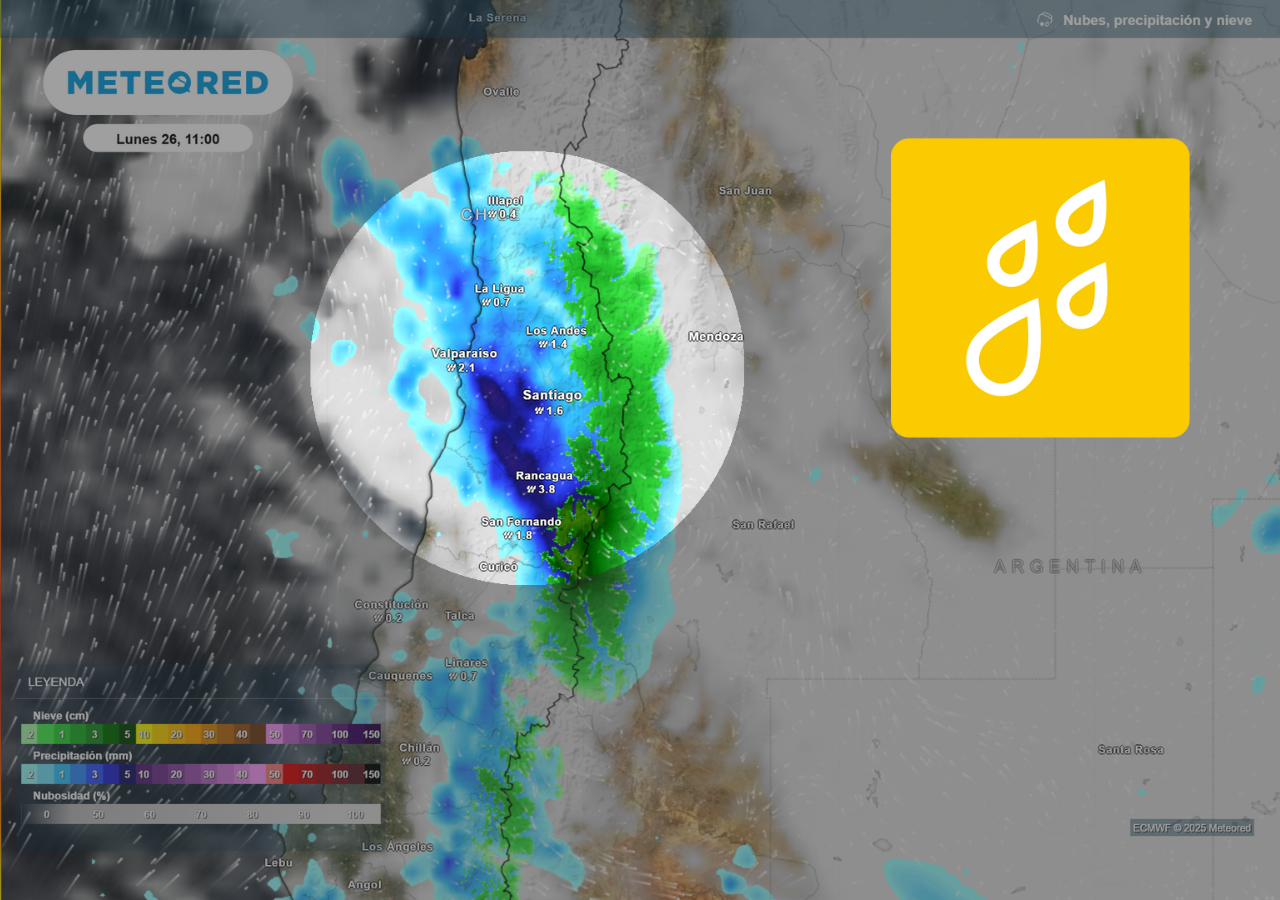 Chile enfrenta semana invernal: chubascos y nieve llegan a diversas regiones