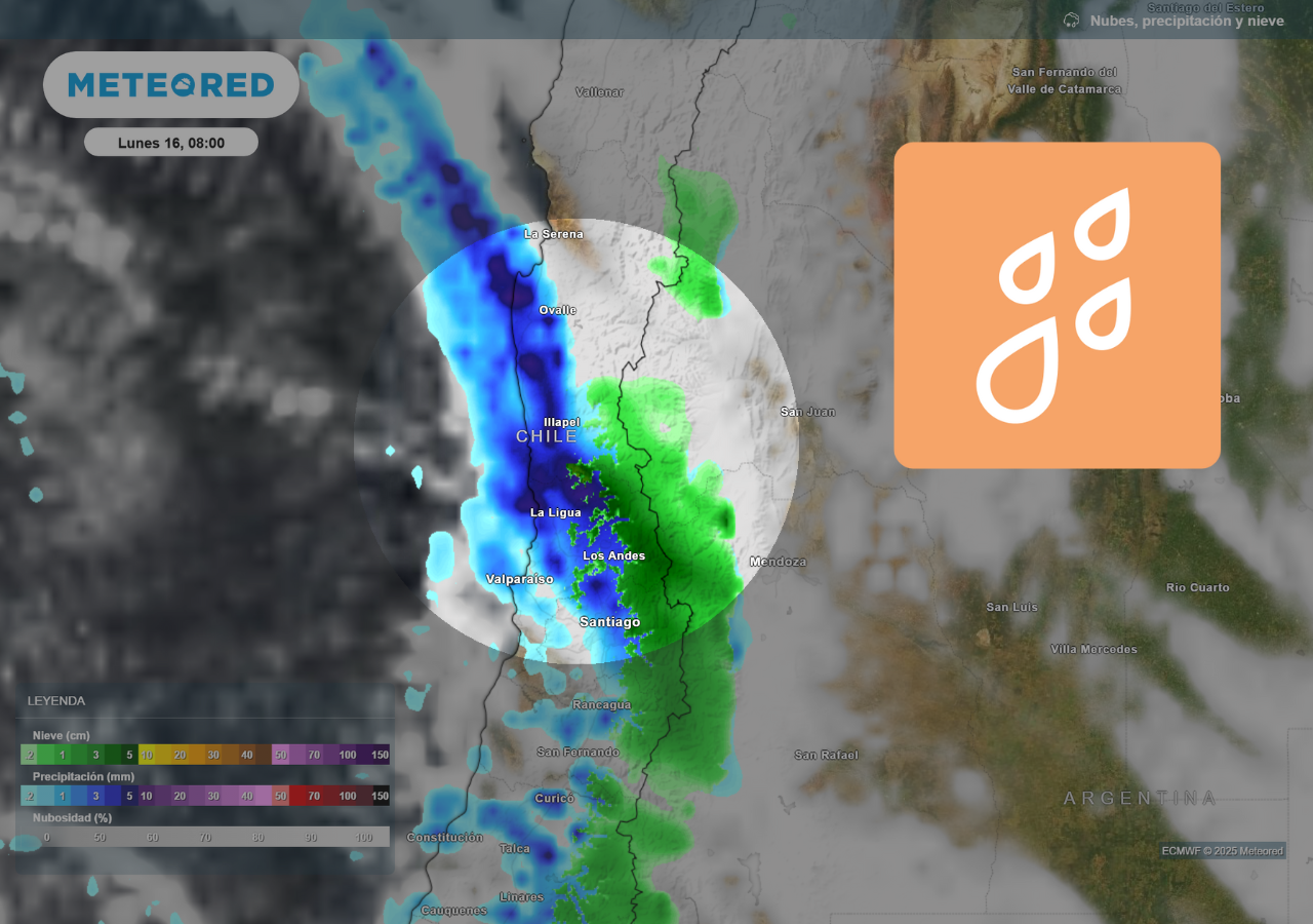 Intensas lluvias y heladas marcan inicio de semana en Chile