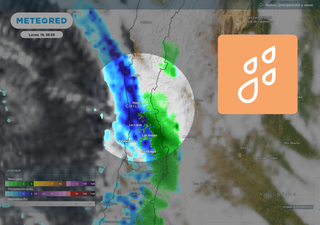 Así comienza la semana en Chile: lluvias intensas, 4 sistemas frontales y el regreso de las heladas