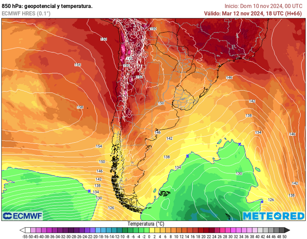 mapa de temperatura. mapa de temperatura.