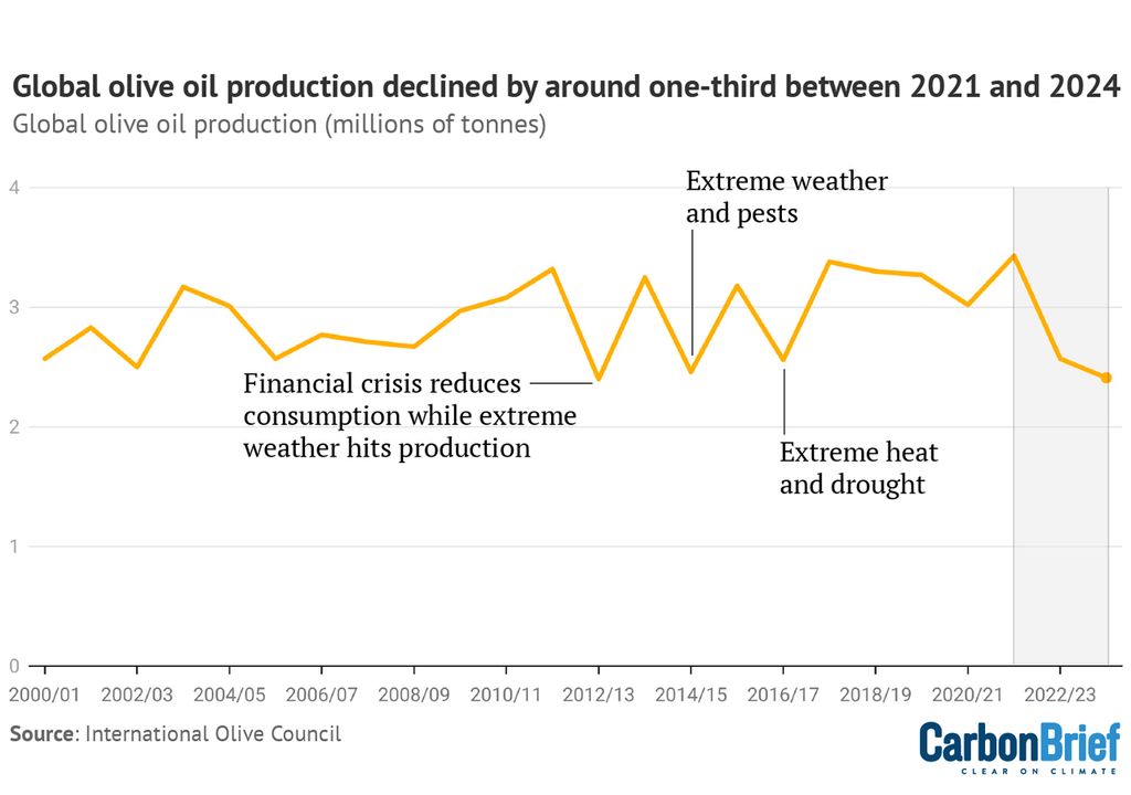 Producción global olivos