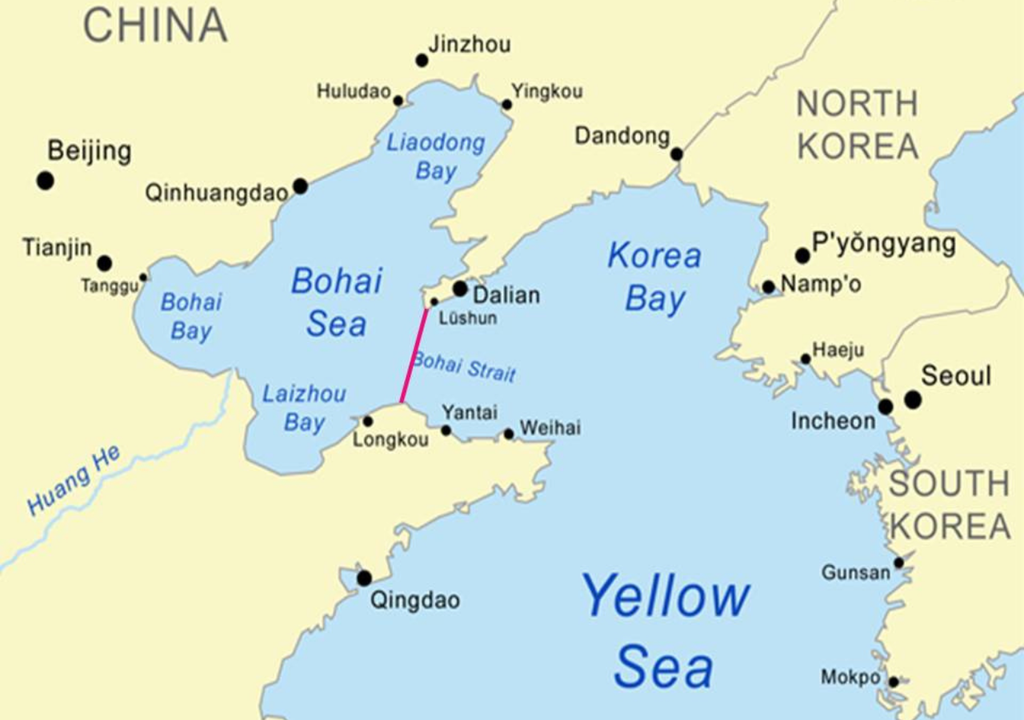 Treb bala submarino China Atravesando el mar de Bohai, el tren bala submarino chino vinculará Daian y Yantai (más de 120 km) en aprenas 40 minutos. X @akech_andrew