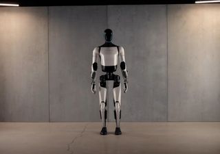 This is Optimus, the humanoid robot that Elon Musk will send to Mars in a few months.