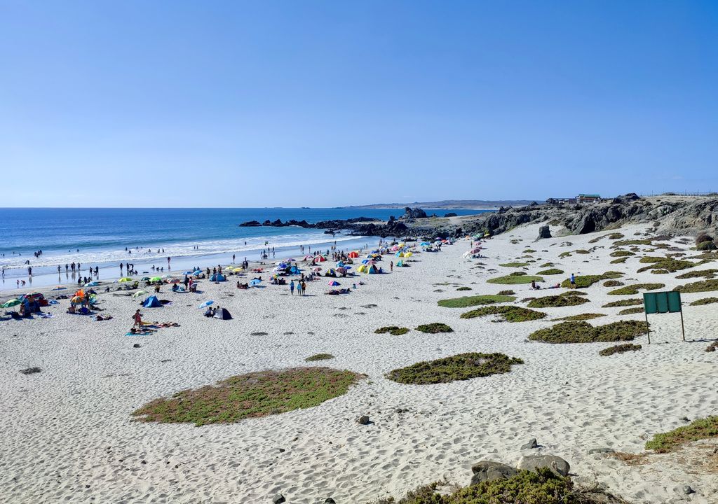 Playa Las Barrancas de Punta de Choros. Playa Las Barrancas de Punta de Choros.