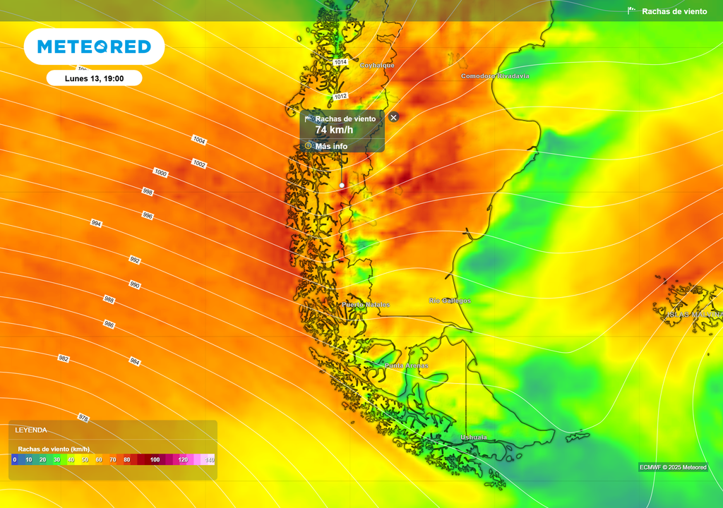 mapa de ráfagas de viento. mapa de ráfagas de viento.