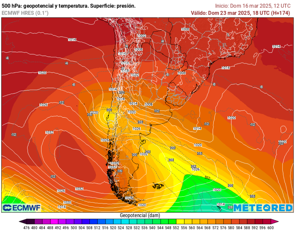mapa de 850 hPa. mapa de 850 hPa.