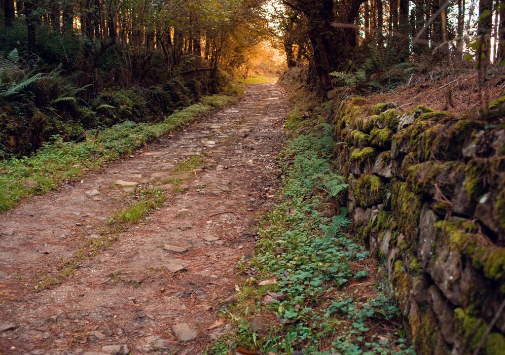 La calzada romana de Bárcena de Pie de Concha, en Cantabria, aún sigue en uso.