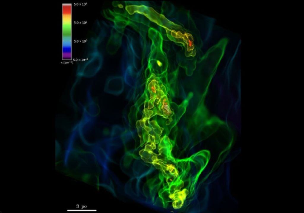 Así nació la primera estrella del Universo: científicos crean una nueva simulación que revela con detalle su origen Así nació la primera estrella del Universo: científicos crean una nueva simulación que revela con detalle su origen