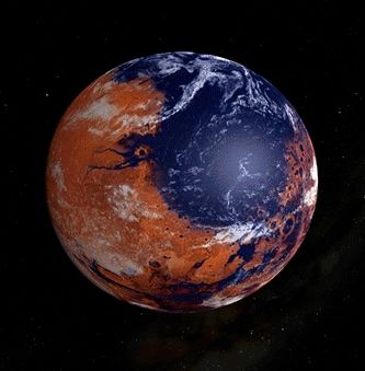 Los datos de la misión MAVEN revelan que la pérdida sustancial de la atmósfera es lo que cambió drásticamente el clima de Marte. Crédito: The Lunar and Planetary Institute NASA's MAVEN mission