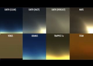 Así se ve el atardecer en diferentes planetas y lunas, según la NASA