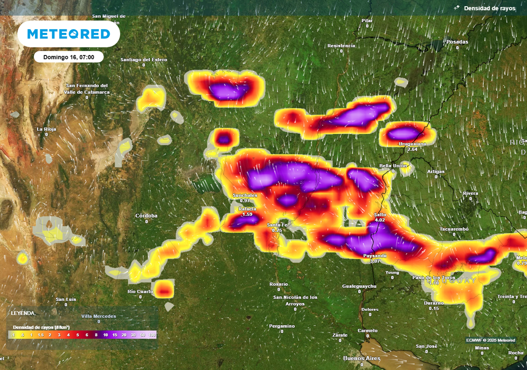 Tormentas Fuertes, Litoral, Pronostico, Alerta, Argentina