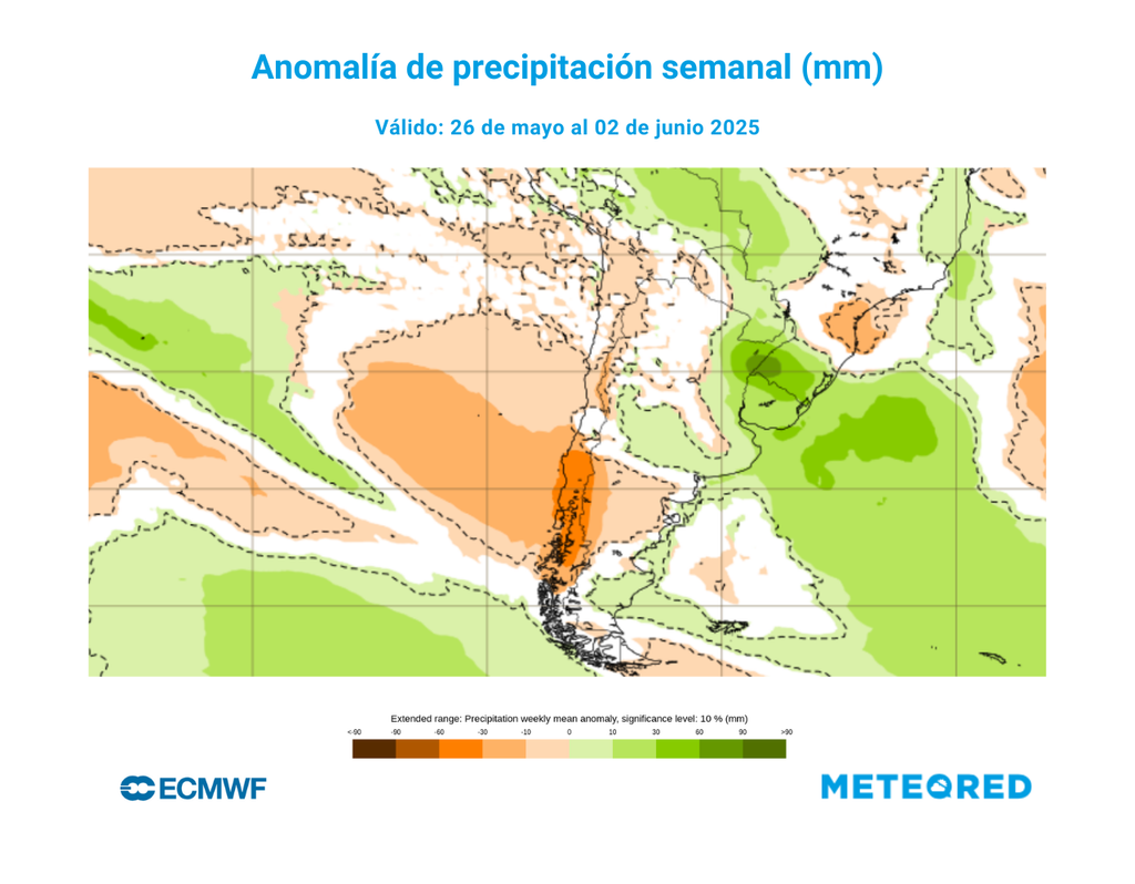 mapa de anomalía de precipitación. mapa de anomalía de precipitación.