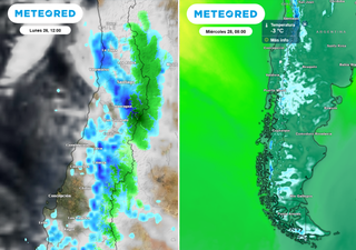 Así será el tiempo en Chile la próxima semana: heladas desde Valparaíso a Magallanes y lluvias en la zona central