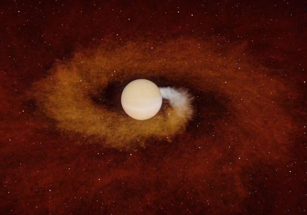 Por primera vez los astrónomos observan directamente como un planeta deja de existir, desaparece al ser engullido por una estrella moribunda