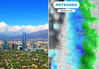 Así serán las lluvias en Santiago: tras los casi 32 °C, el viernes 26 la Región Metropolitana vivirá un cambio radical