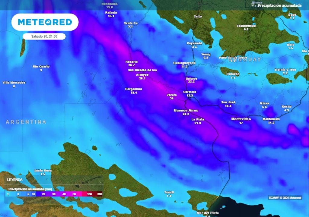 Tiempo clima Pronóstico Argentina vacaciones de invierno frío lluvias