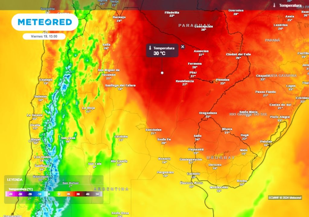 Tiempo clima Pronóstico Argentina vacaciones de invierno frío lluvias