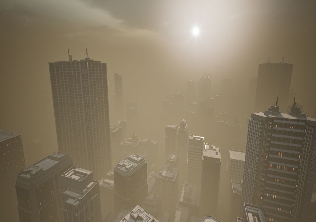 poluição atmosférica; ar poluído; cidades