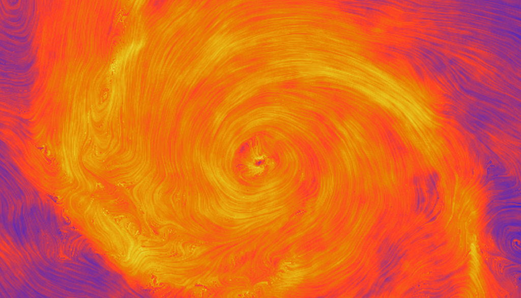 Simulazione Esempio di simulazione dei campi magnetici galattici ottenuti con i super computer del progetto Auriga. Credit: Auriga Project
