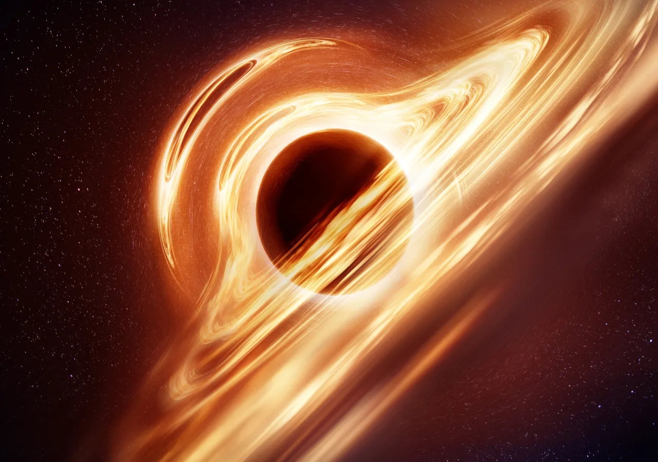 Astronomers have discovered a super-luminous black hole that devours a mass similar to that of the Sun every day