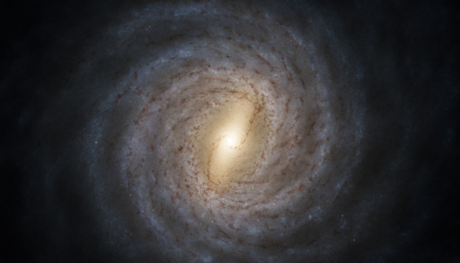 Novos estudos indicam que o limite do disco da Via Láctea está a cerca de 40 mil anos-luz do centro galáctico. Crédito: NASA