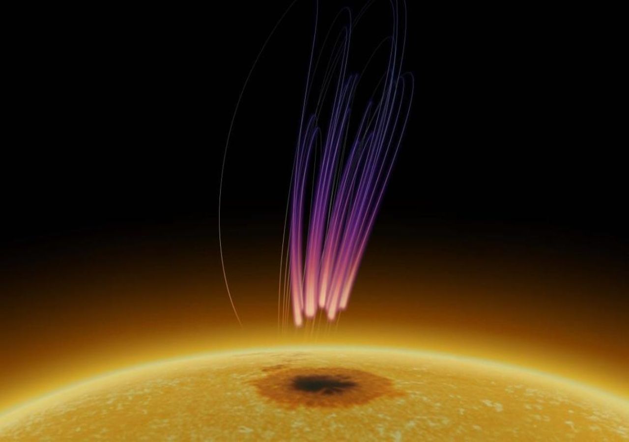 Astrônomos descobriram uma aurora em nosso sol pela primeira vez