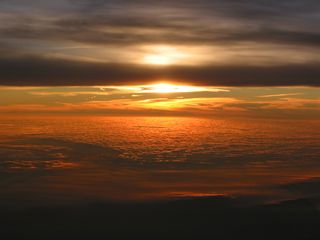 Atardecer de altos vuelos