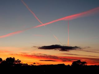 Atardecer entre estelas