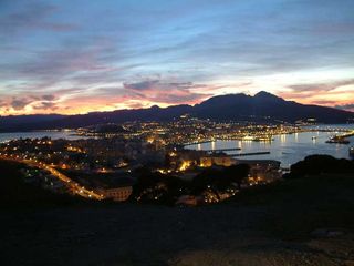 Atardecer otoñal en Ceuta