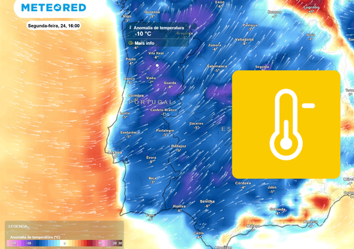 At&eacute; 10 &deg;C abaixo da m&eacute;dia: uma massa de ar polar est&aacute; a aproximar-se de Portugal e provocar&aacute; um novo arrefecimento