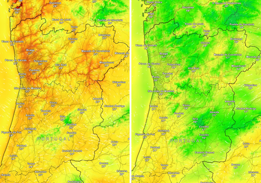 At&eacute; -10 &ordm;C no Norte do pa&iacute;s: temperaturas descem de forma acentuada esta ter&ccedil;a-feira (6)