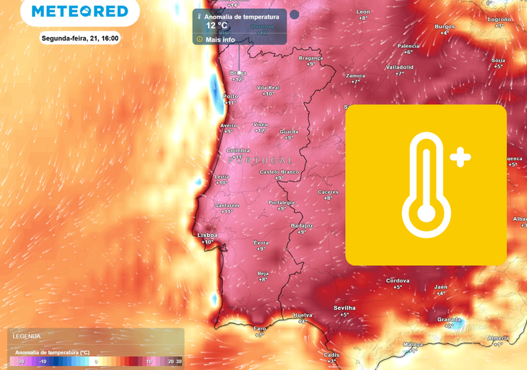 At&eacute; 12 &ordm;C acima da m&eacute;dia: Portugal Continental dever&aacute; iniciar a pr&oacute;xima semana com temperaturas muito elevadas