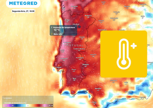 At&eacute; 12 &ordm;C acima da m&eacute;dia: temperaturas disparam na pr&oacute;xima segunda-feira; eis as capitais de distrito mais quentes