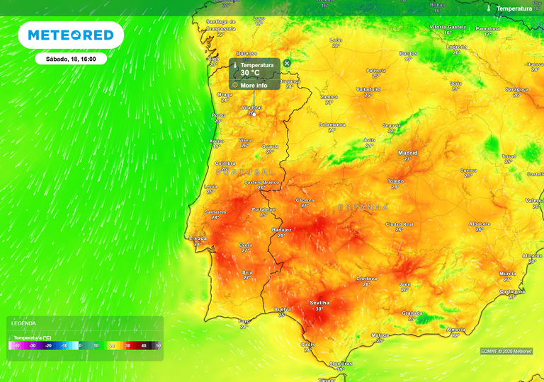 At&eacute; 30 &deg;C: s&atilde;o esperados 5 dias de subida gradual da temperatura