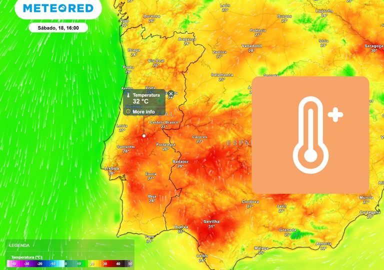 At&eacute; 32 &deg;C este fim de semana: as regi&otilde;es do Ribatejo e Alentejo ser&atilde;o as zonas mais quentes de Portugal