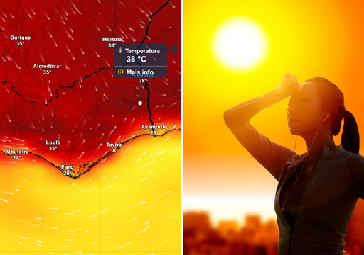 At&eacute; 39 &ordm;C e noites tropicais: entre hoje e s&aacute;bado s&oacute; haver&aacute; 1 distrito de Portugal sob aviso amarelo de tempo quente