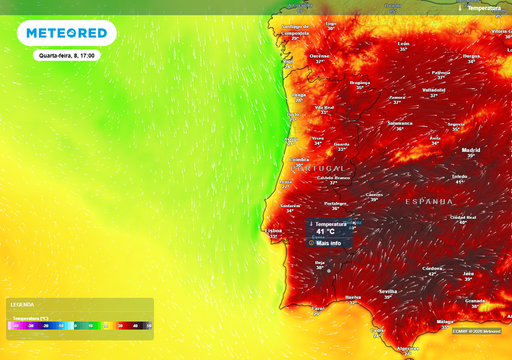 At&eacute; 41 &ordm;C: IPMA mant&eacute;m sete distritos sob aviso laranja esta quarta-feira, 8 de julho; saiba quais s&atilde;o