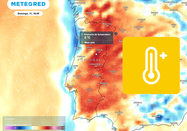 At&eacute; 6 &ordm;C acima da m&eacute;dia: as temperaturas dever&atilde;o subir em Portugal Continental a partir de quinta-feira (8)