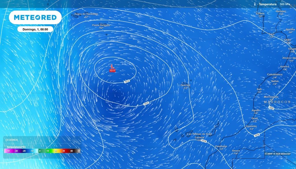 Presença de ar frio, formação de depressão isolada em níveis altos (5500 metros de altitude) e da depressão fria isolada à superfície a oeste da Madeira. O tempo vai tornar-se instável no arquipélago a partir do meio da tarde de sábado, 31 de outubro.