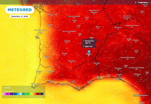 At&eacute; sexta-feira, 17 de julho, estas s&atilde;o as &uacute;nicas 3 localidades de Portugal onde se preveem 35 &ordm;C de temperatura m&aacute;xima