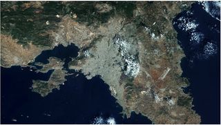 Atenas en color por Sentinel 2A