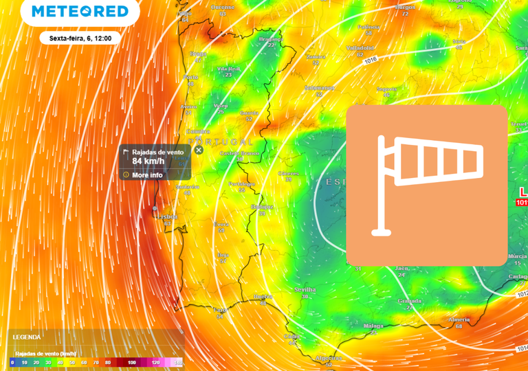 Aten&ccedil;&atilde;o ao aviso laranja em 7 distritos de Portugal: neve, rajadas at&eacute; 90 km/h e ondas de 11 metros; horas mais cr&iacute;ticas