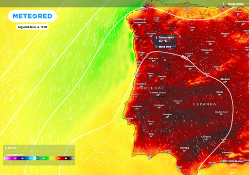Atenção, Portugal: persistência de temperaturas extremamente elevadas faz disparar aviso vermelho nestes 5 distritos