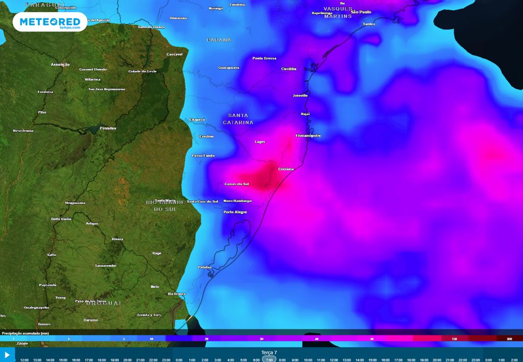 alerta de chuva volumosa