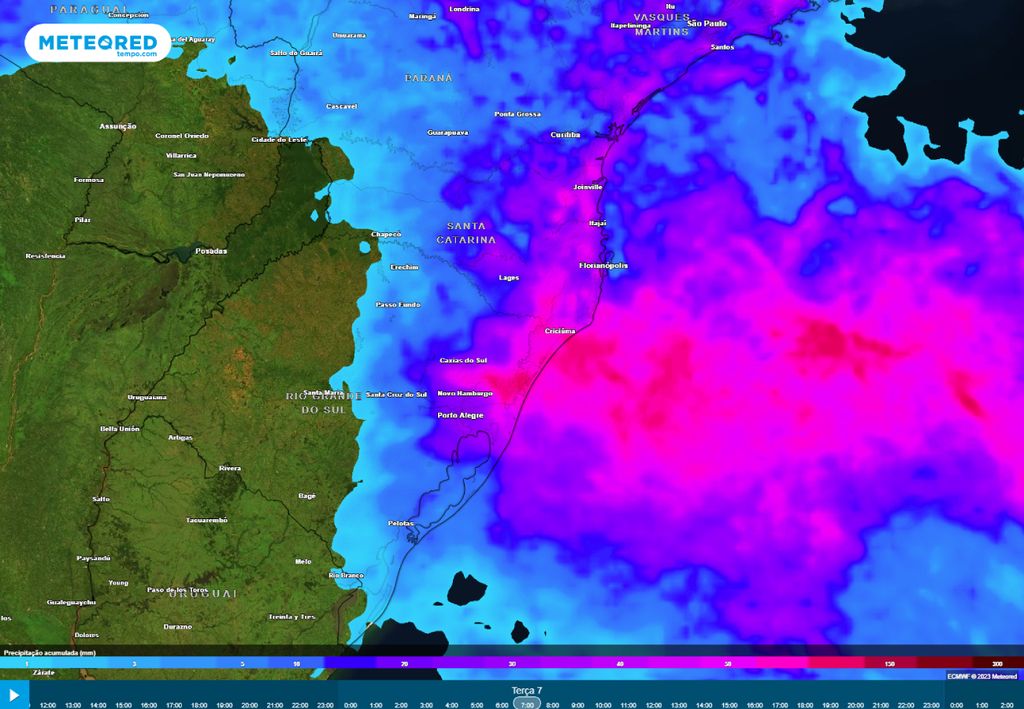 alerta de chuva volumosa