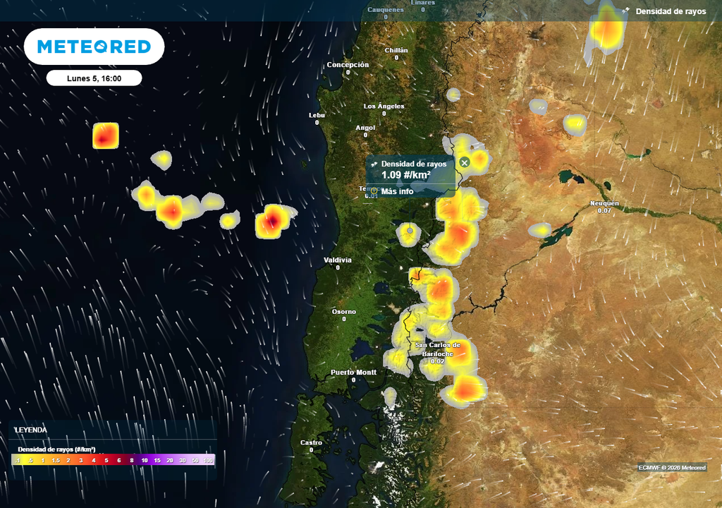 Avisos DMC, Chile, Meteored