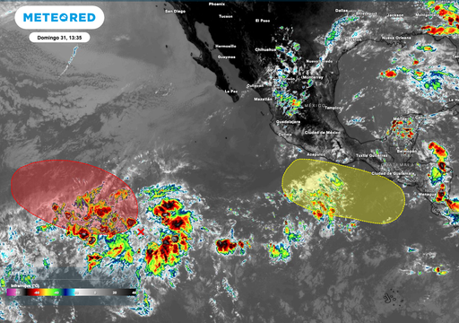 &iexcl;Atenci&oacute;n! Zona de inestabilidad con 20 % de probabilidad de convertirse en cicl&oacute;n tropical en el Pac&iacute;fico mexicano
